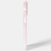 Coques Case-Mate iPhone Flamants roses pailletés Monogramme (Verso / Droite)