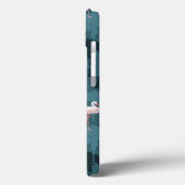 Coques Case-Mate iPhone Flamants roses Pastel En Turquoise (Verso / Gauche)