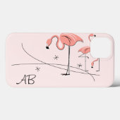 Coques Case-Mate iPhone Flamants roses Pink Trio 3 'Monogram' iPad Mini co (Verso (horizontal))