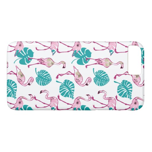 Coques Case-Mate iPhone Flamants roses roses (Dos (Horizontal))