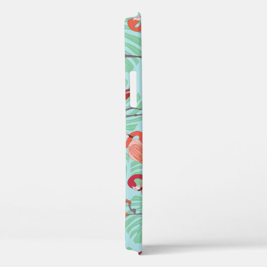Coques Case-Mate iPhone Flamants roses roses : Exotic Seamless Motif. (Verso / Droite)