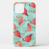 Coques Case-Mate iPhone Flamants roses roses : Exotic Seamless Motif. (Verso)