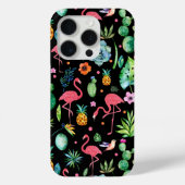 Coques Case-Mate iPhone Flamants roses roses, Fleurs tropicales, Succulent (Verso)