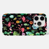 Coques Case-Mate iPhone Flamants roses roses, Fleurs tropicales, Succulent (Verso (horizontal))