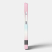 Coques Case-Mate iPhone Flamants roses Santa Hat Holographique Iridescente (Verso / Gauche)