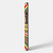 Coques Case-Mate iPhone Flambée Colorée De Rayures Rétro (Verso / Gauche)