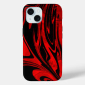 Coques Case-Mate iPhone Flame rouge et noire en gras (Verso)