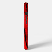 Coques Case-Mate iPhone Flame rouge et noire en gras (Verso / Gauche)