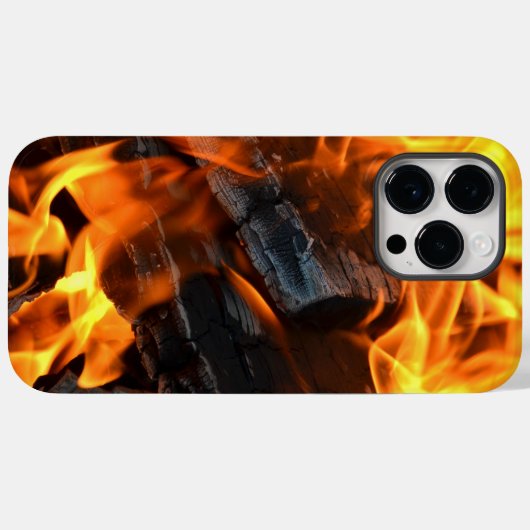 Coques Case-Mate iPhone Flames Bonfire (Verso (horizontal))