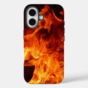 Coques iPhone 16 Flames rouges