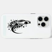Coques Case-Mate iPhone Flaming Racer Silhouette (Verso (horizontal))