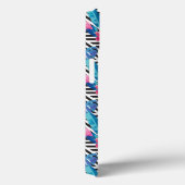 Coques Case-Mate iPhone Flamingo & Palms on Geometric Pattern (Verso / Droite)