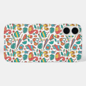 Coques Case-Mate iPhone Flamingo Tropical Summer Pattern  (Verso (horizontal))