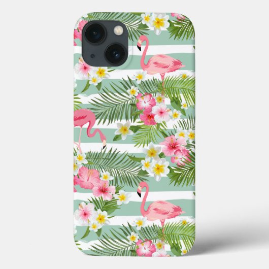 Coques Case-Mate iPhone Flamingos And Stripes (Verso)