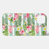 Coques Case-Mate iPhone Flamingos And Stripes (Verso (horizontal))