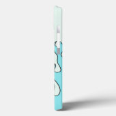 Coques Case-Mate iPhone Flamme bleu clair (Verso / Gauche)