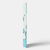 Coques Case-Mate iPhone Flamme bleu clair (Verso / Droite)