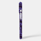 Coques Case-Mate iPhone Flamme crânienne Damas dans les tons moody violet (Verso / Gauche)