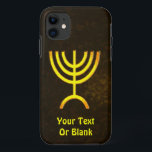 Etui iPhone Case-Mate Flamme de Menorah<br><div class="desc">Un rendu numérique brun et or de la menorah juive à sept branches (hébreu : מְ נ וֹ רָ ‎). Ajoutez votre propre texte. La menorah à sept branches, utilisée dans le sanctuaire portatif mis en place par Moïse dans le désert et plus tard dans le Temple de Jérusalem, est...</div>