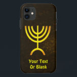 Etui iPhone Case-Mate Flamme de Menorah<br><div class="desc">Un rendu numérique brun et or de la menorah juive à sept branches (hébreu : מְ נ וֹ רָ ‎). Ajoutez votre propre texte. La menorah à sept branches, utilisée dans le sanctuaire portatif mis en place par Moïse dans le désert et plus tard dans le Temple de Jérusalem, est...</div>