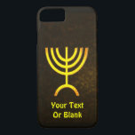 Coque Case-Mate Pour iPhone Flamme de Menorah<br><div class="desc">Un rendu numérique brun et or de la menorah juive à sept branches (hébreu : מְ נ וֹ רָ ‎). Ajoutez votre propre texte. La menorah à sept branches, utilisée dans le sanctuaire portatif mis en place par Moïse dans le désert et plus tard dans le Temple de Jérusalem, est...</div>