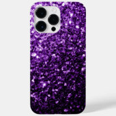 Coques Case-Mate iPhone Flamme de parties scintillant foncé violet brillan (Verso)