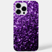 Coques Case-Mate iPhone Flamme de parties scintillant foncé violet brillan (Verso)