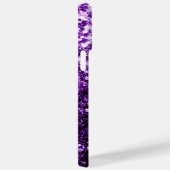 Coques Case-Mate iPhone Flamme de parties scintillant foncé violet brillan (Verso / Droite)