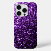 Coques Case-Mate iPhone Flamme de parties scintillant violette (Verso)