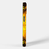 Coques Case-Mate iPhone Flamme Dorée Kaléidoscope Art Fractal (Verso / Droite)