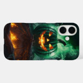 Coques Case-Mate iPhone Flamme Jack-o’-Lanterne (Verso (horizontal))