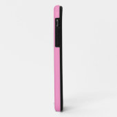 Coques Case-Mate iPhone Flamme noir sur rose (Dos/Gauche)