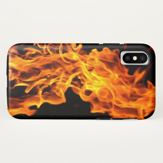 Coques Case-Mate iPhone Flamme orange (Dos (Horizontal))