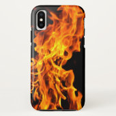 Coques Case-Mate iPhone Flamme orange (Dos)