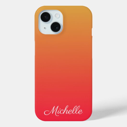 Coques Case-Mate iPhone Flamme personnalisée rouge et jaune ombre (Verso)