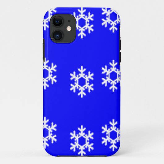 Coques Case-Mate iPhone Flammes blanches sur bleu (Dos)