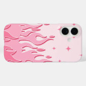 Coques Case-Mate iPhone Flammes Blush Dreamy - Rose Spark Esthétique (Verso (horizontal))