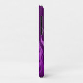 Coques Case-Mate iPhone Flammes de course violet cool (Dos/Gauche)