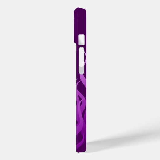 Coques Case-Mate iPhone Flammes de course violet cool (Verso / Gauche)