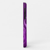Coques Case-Mate iPhone Flammes de course violet cool élégant (Dos/Gauche)