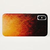 Coques Case-Mate iPhone Flammes de feu de joie éraflées (Dos (Horizontal))