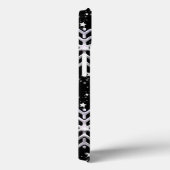Coques Case-Mate iPhone Flammes De Neige Blanches Sur Noir (Verso / Droite)