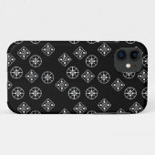 Coques Case-Mate iPhone Flammes de neige modernes du milieu du siècle (Dos (Horizontal))