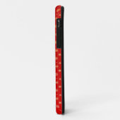 Coques Case-Mate iPhone Flammes de neige sur rouge (Dos/Gauche)