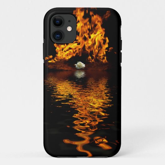 Coques Case-Mate iPhone Flammes d'incendie brûlant des boîtiers de télépho (Dos)