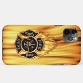 Coques Case-Mate iPhone Flammes du service des incendies (Dos (Horizontal))