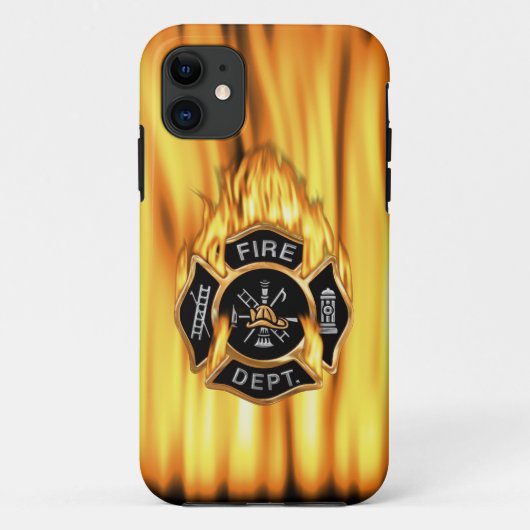 Coques Case-Mate iPhone Flammes du service des incendies (Dos)