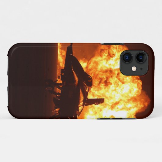 Coques Case-Mate iPhone Flammes Jet Fighter (Dos (Horizontal))