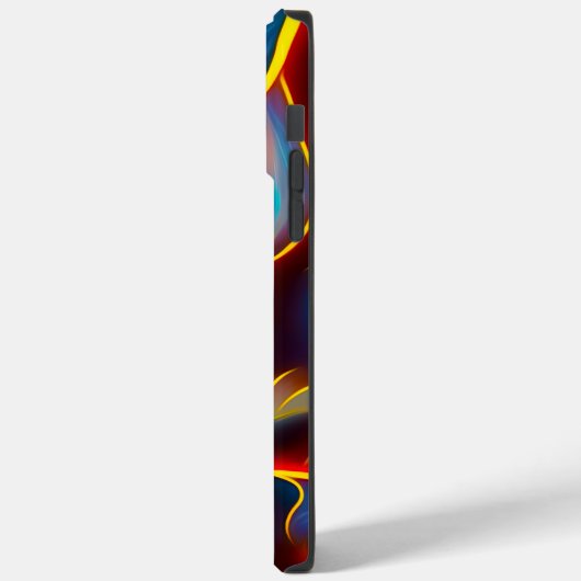 Coques Case-Mate iPhone Flammes rouges bleues Abstraites (Verso / Gauche)