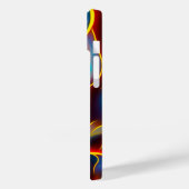 Coques Case-Mate iPhone Flammes rouges bleues Abstraites (Verso / Gauche)